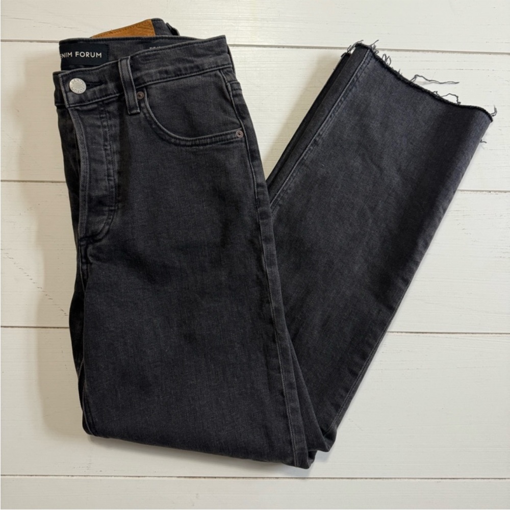 Denim Forum The Arlo High Rise Straight Jeans